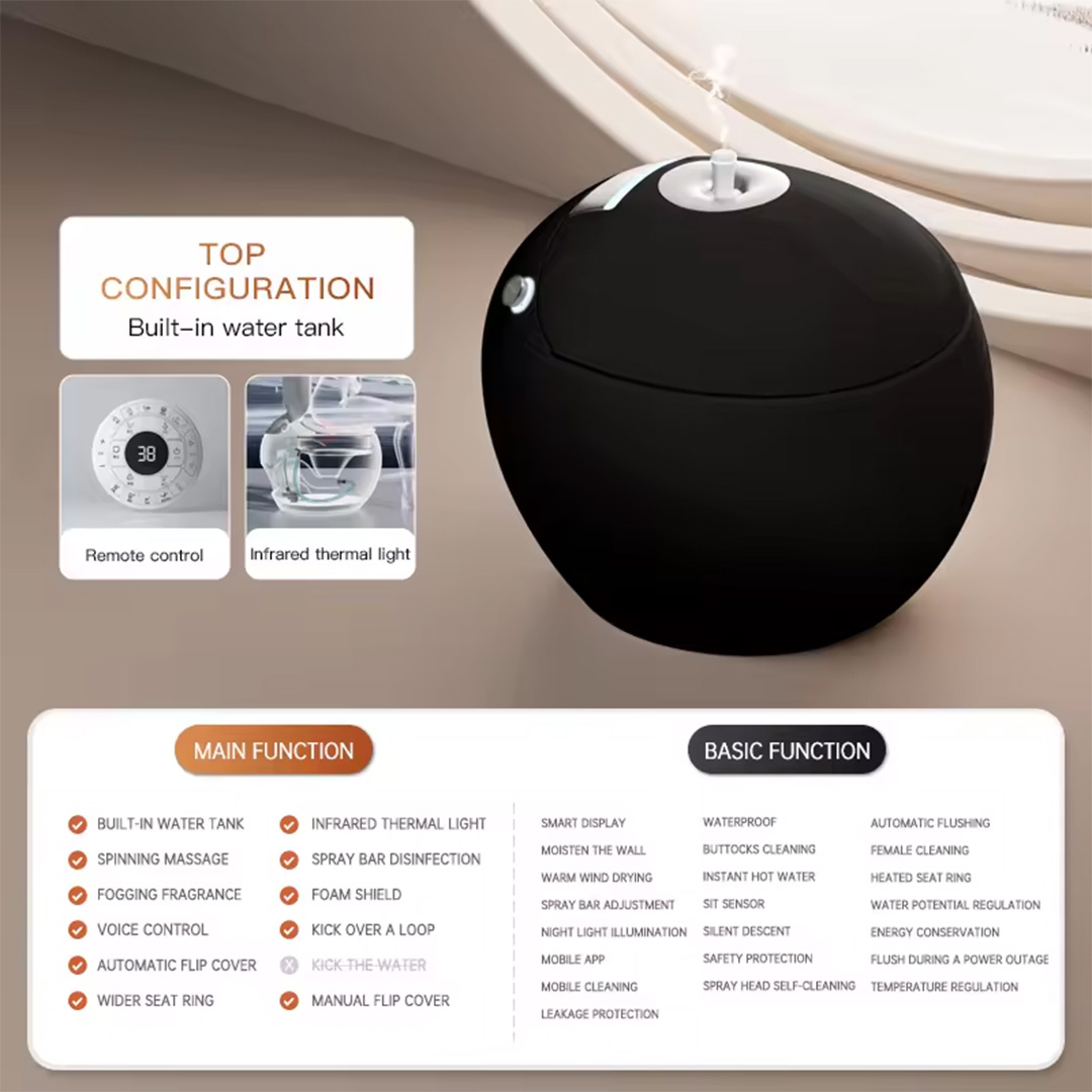 Apple Shape AI/Smart Toilet