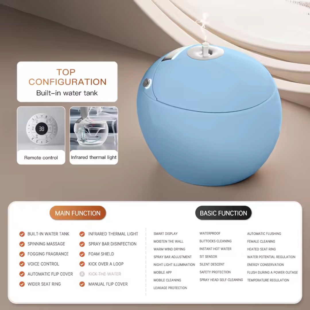 Apple Shape AI/Smart Toilet