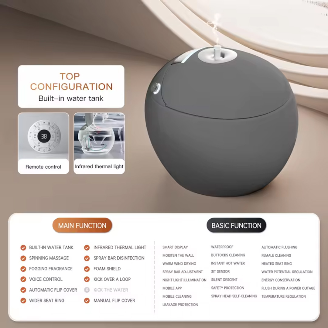 Apple Shape AI/Smart Toilet