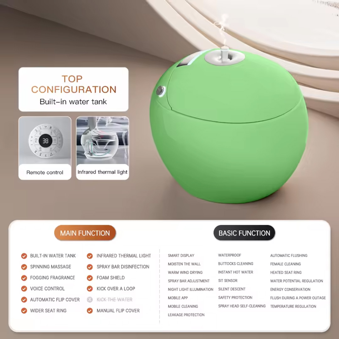 Apple Shape AI/Smart Toilet