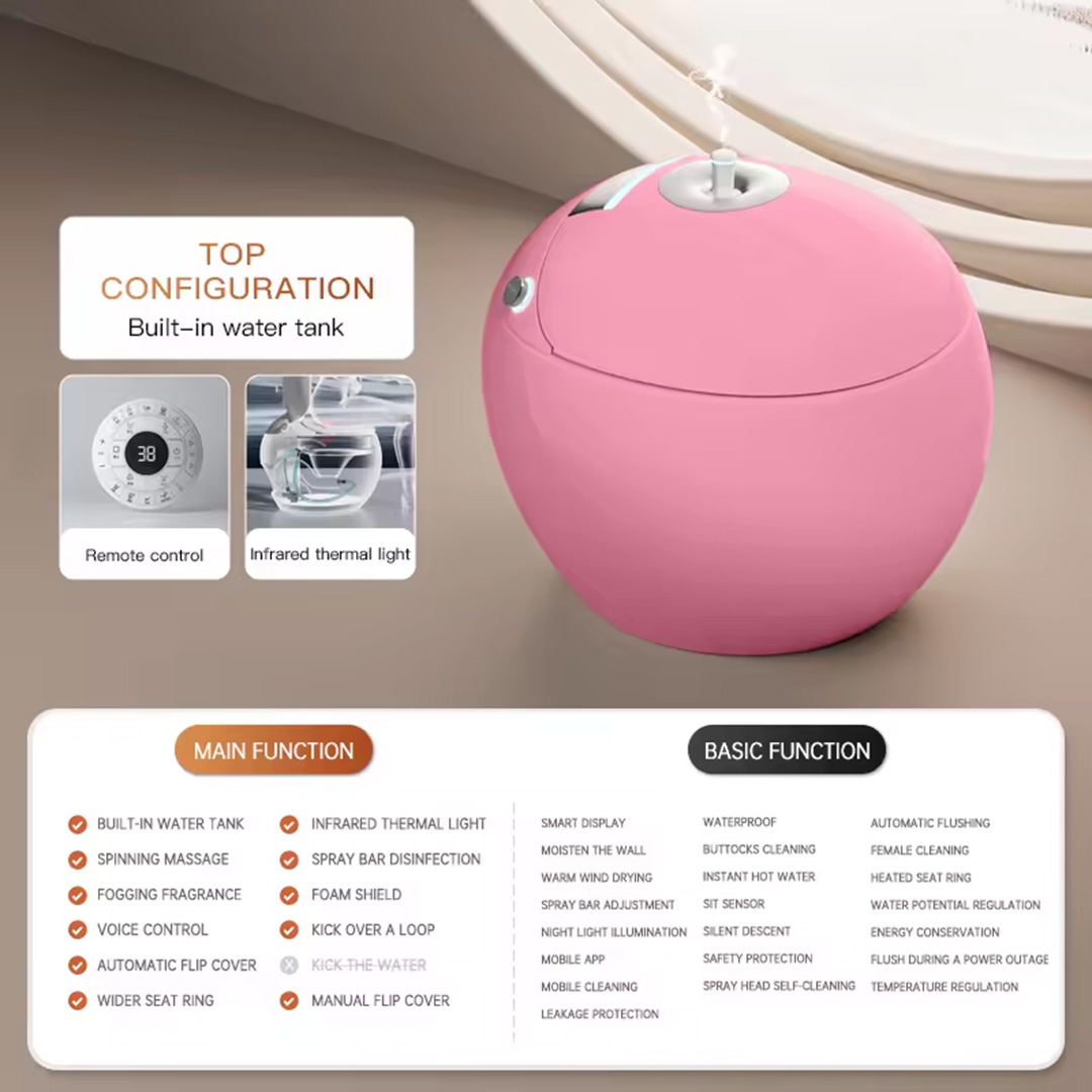 Apple Shape AI/Smart Toilet