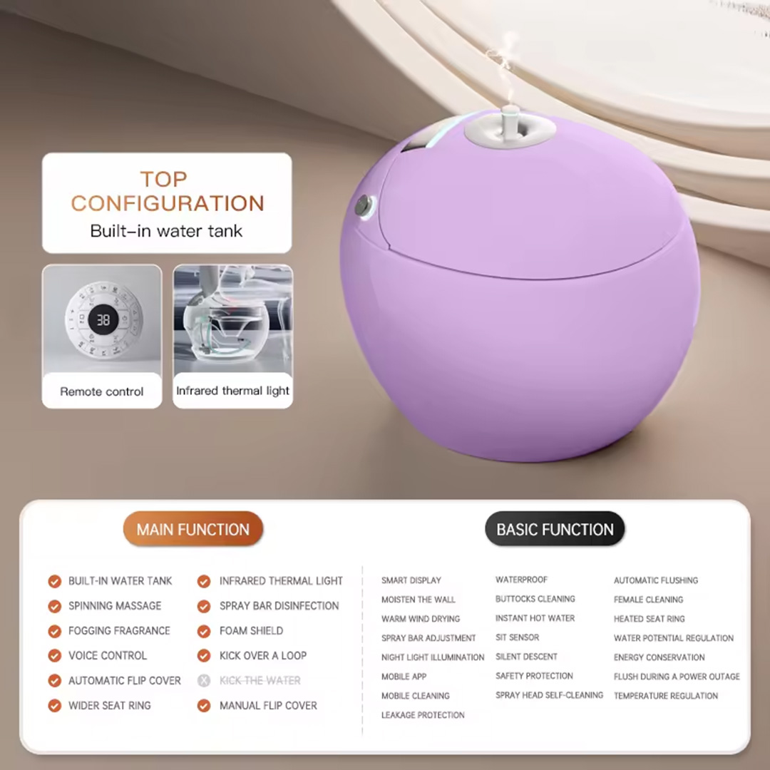 Apple Shape AI/Smart Toilet