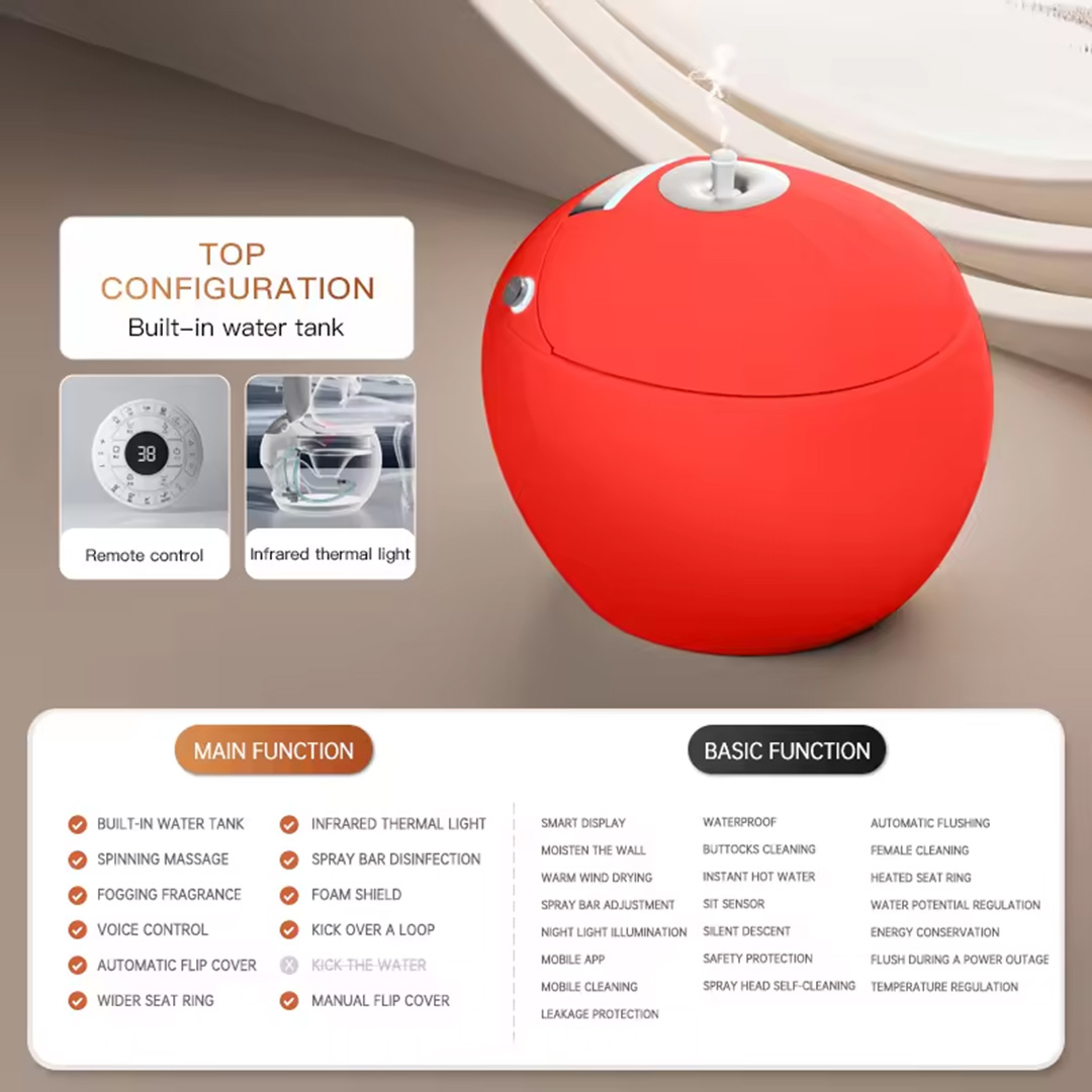 Apple Shape AI/Smart Toilet