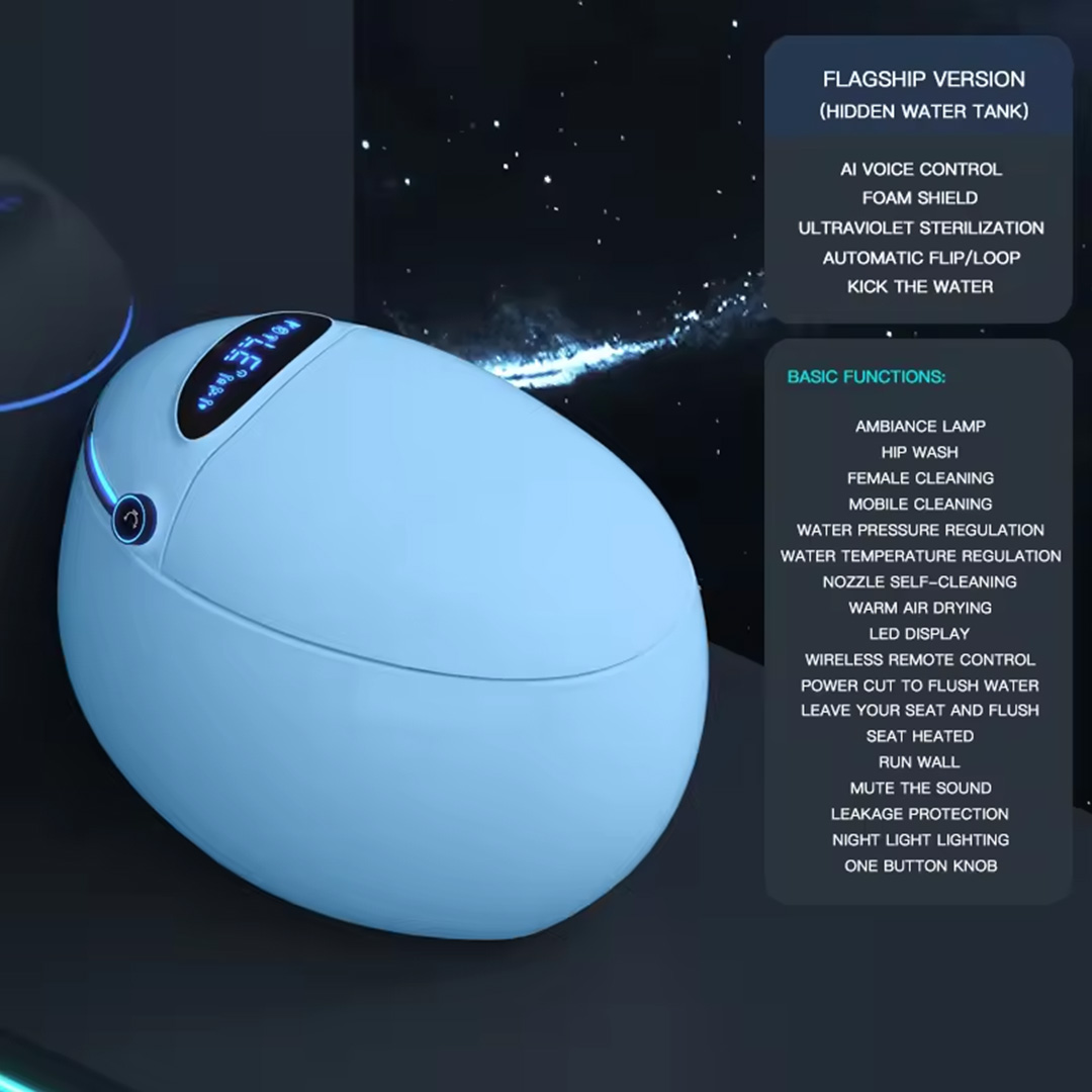 Egg Shape AI/Smart Toilet
