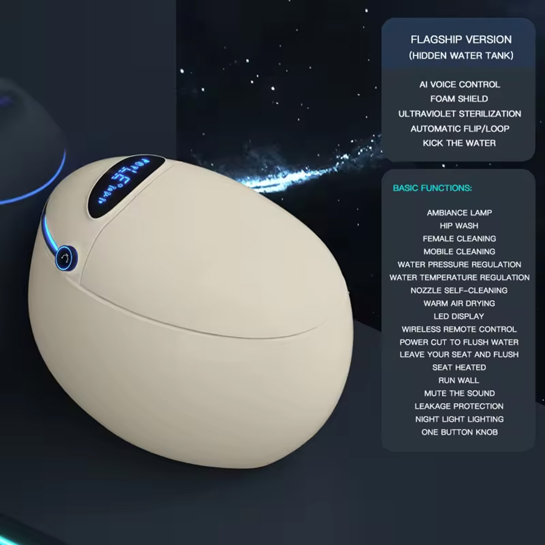 Egg Shape AI/Smart Toilet