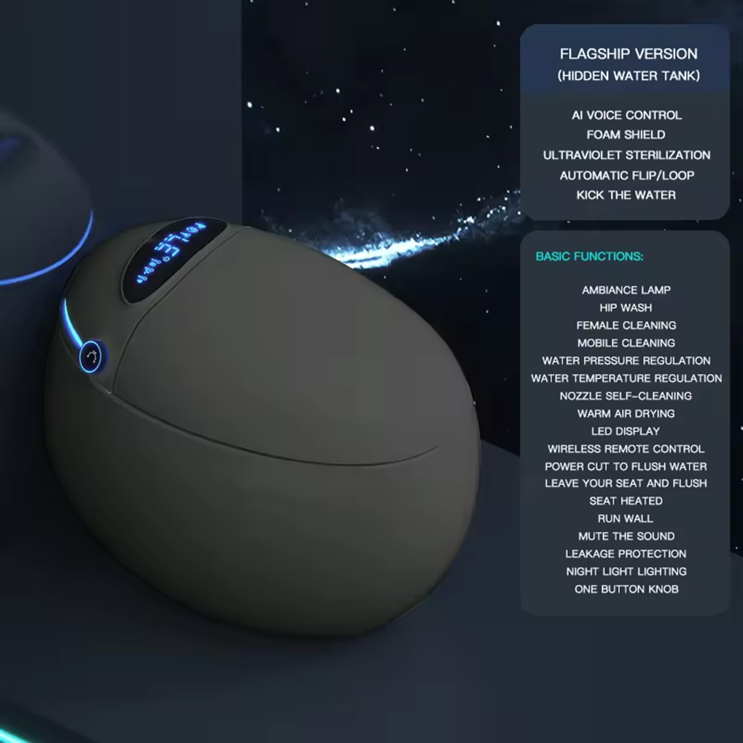 Egg Shape AI/Smart Toilet