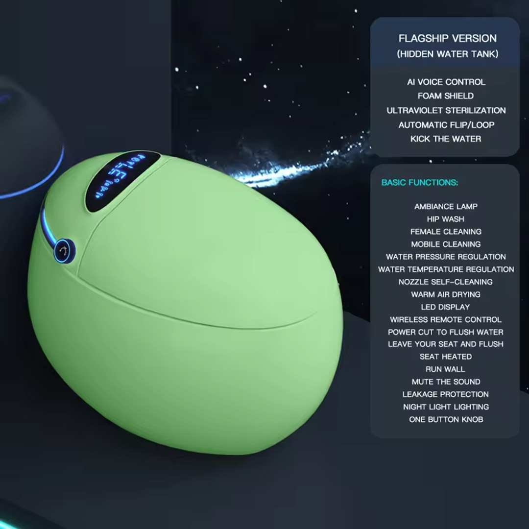 Egg Shape AI/Smart Toilet