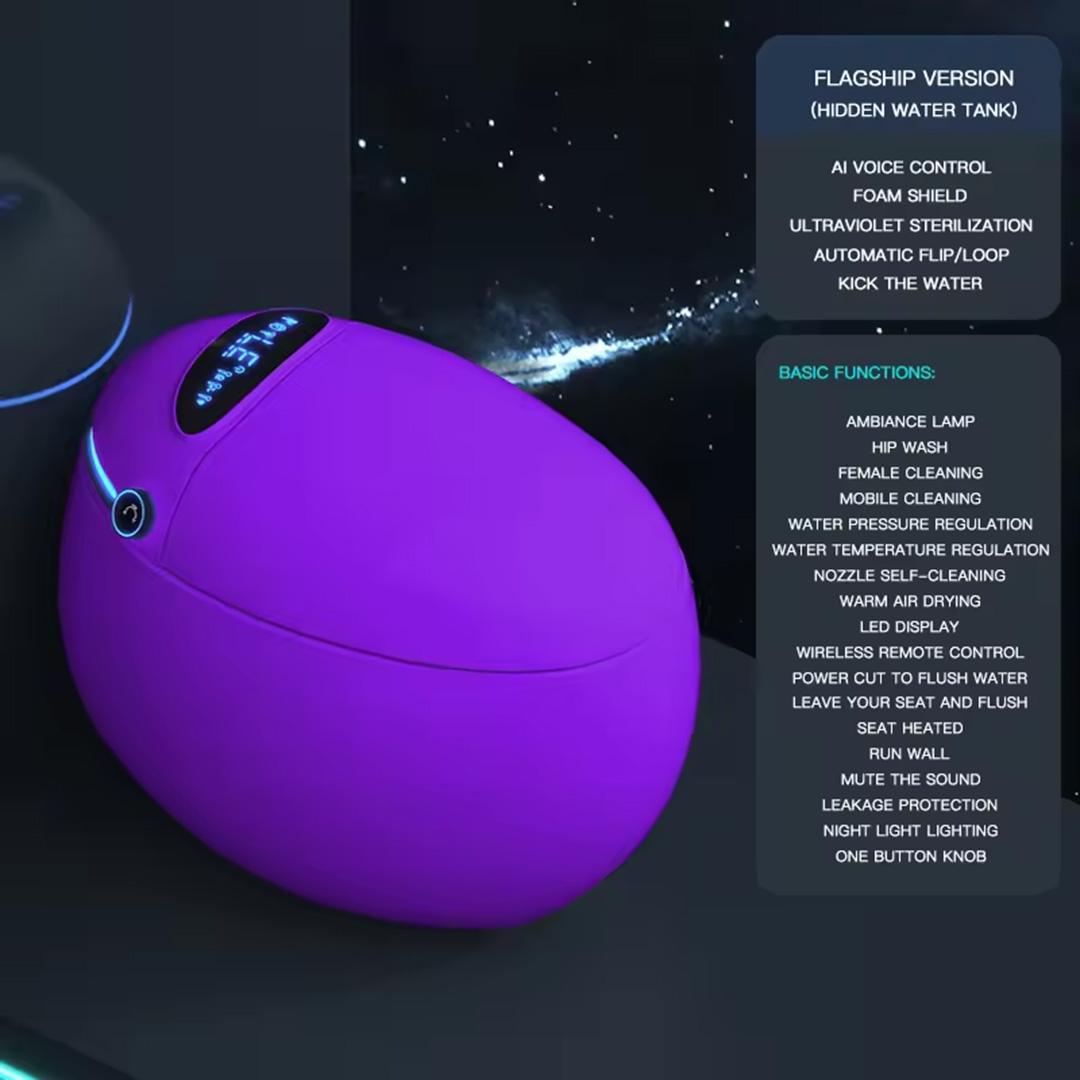 Egg Shape AI/Smart Toilet