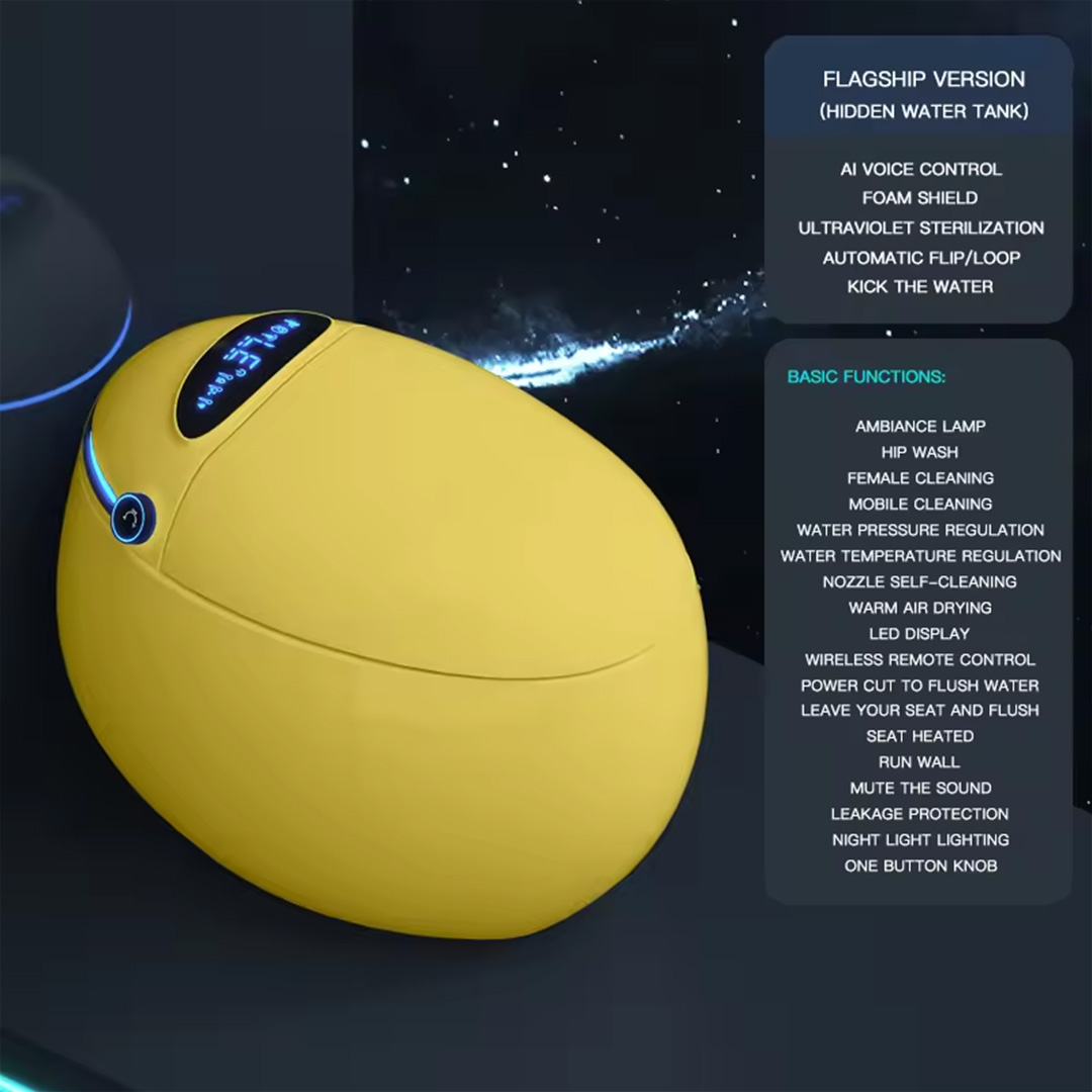 Egg Shape AI/Smart Toilet