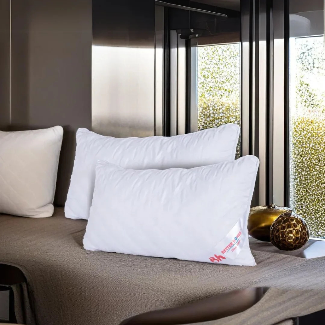 Premium Microfiber Pillow - White Stitch