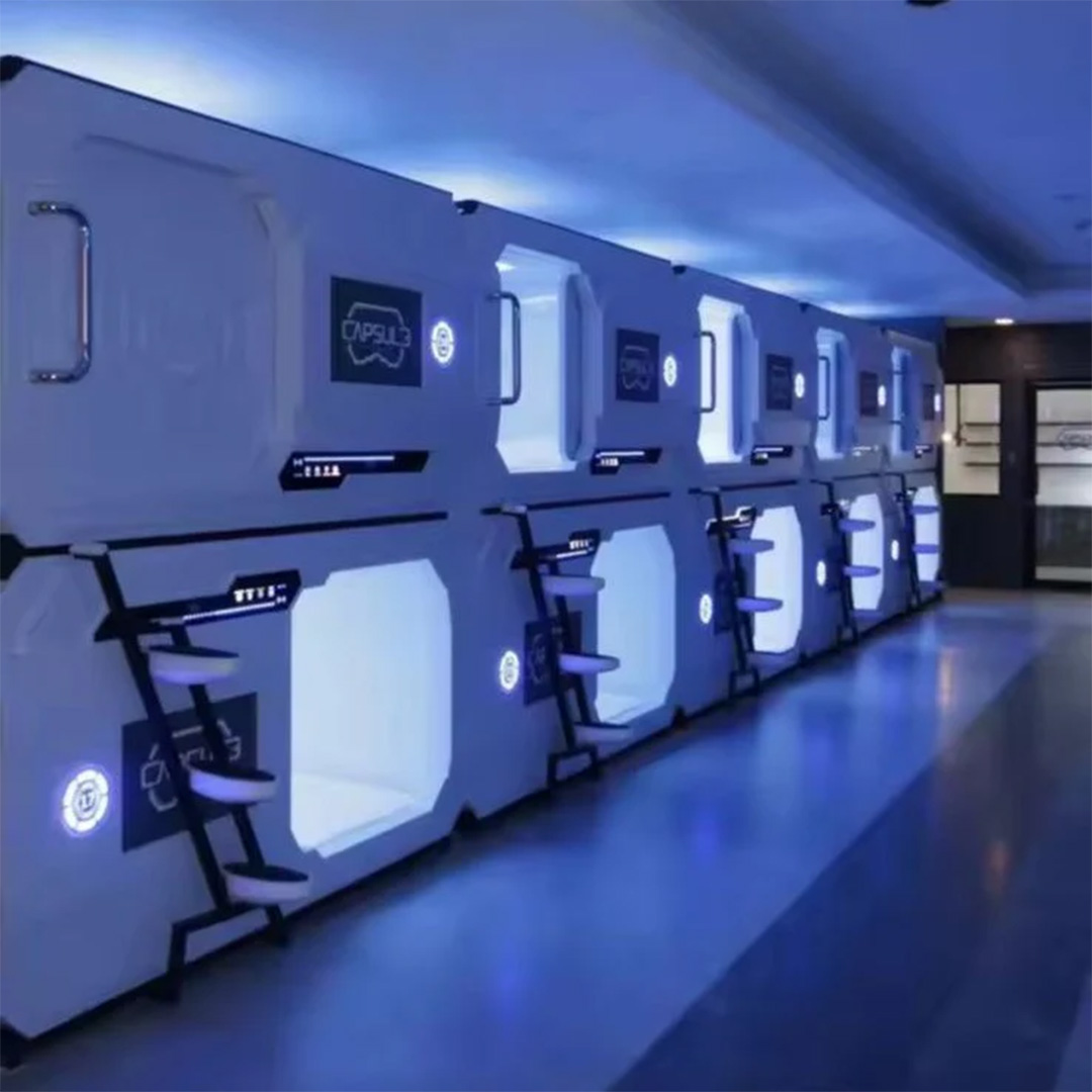 Futuristic Capsule Pods - Double Bed