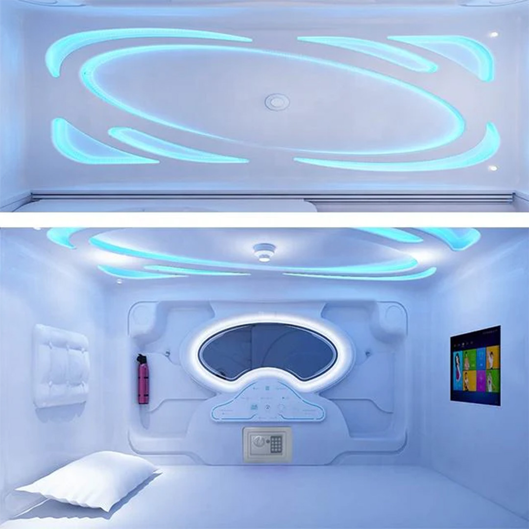 Futuristic Space Capsule Bed Pod - Single Bed