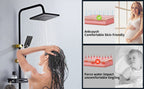 Better Homes Premium SS & Aluminum Shower Panel – 4-Function with 8″ Overhead Rain Shower & Zinc Alloy Spray Gun