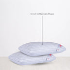 Better Homes Premium Microfiber Pillow – Medium Size | Virgin Reliance Fiber Filled | White Stitch