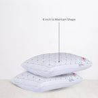 Better Homes Premium Microfiber Pillow – Medium Size | Virgin Reliance Fiber Filled | Zigzag Print