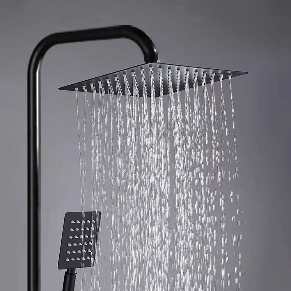 Better Homes 4-Function Zinc Alloy Shower Panel with 8-Inch Stainless Steel Top Spray