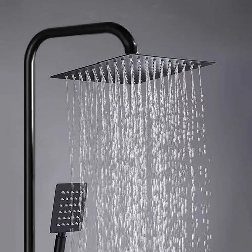 Better Homes 4-Function Zinc Alloy Shower Panel with 8-Inch Stainless Steel Top Spray