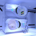 Better Homes Futuristic Space Capsule Bed Pod M-983-B – Smart Sleep Pod with Ventilation, LED Lighting & Control Panel - Single Bed