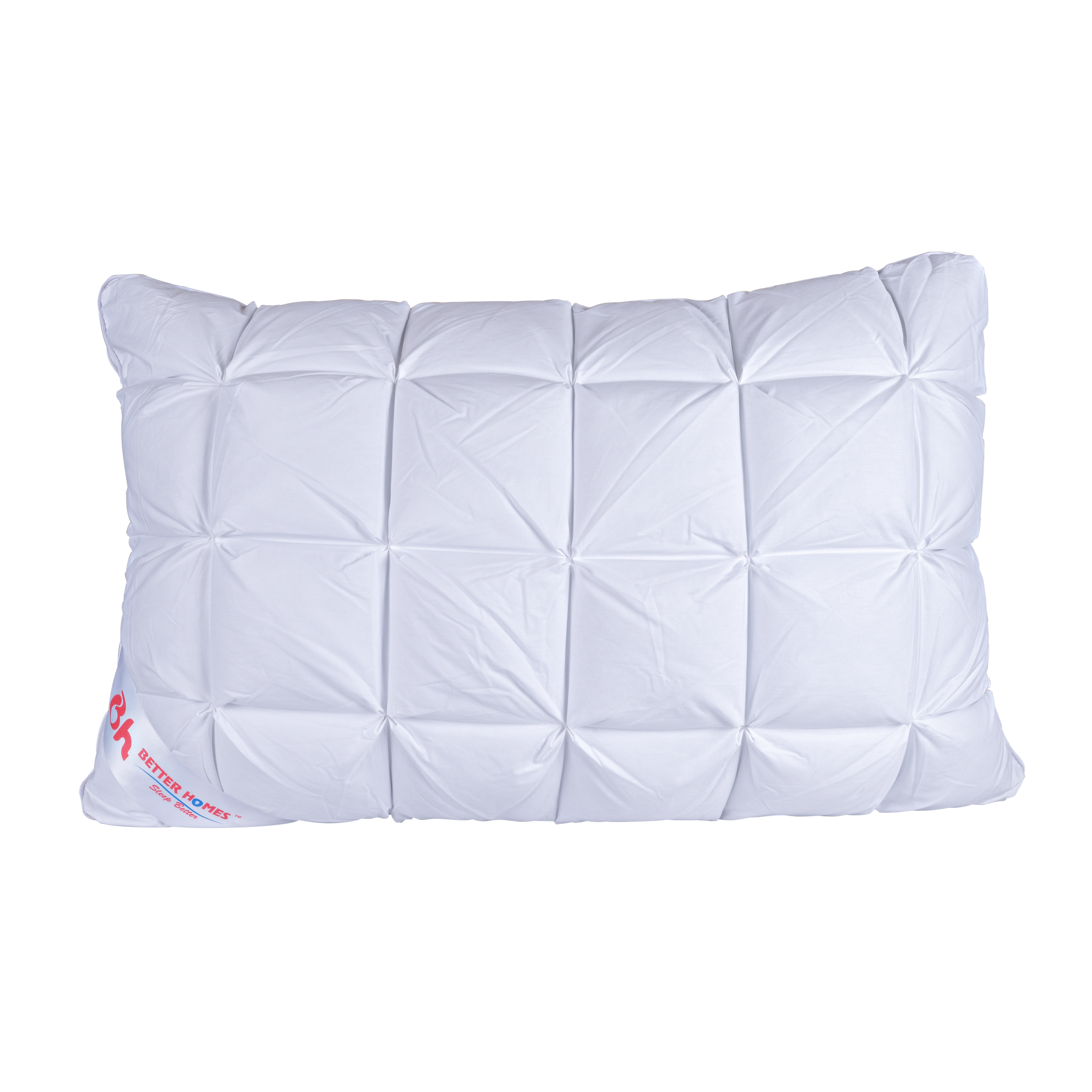 Better Homes Premium Microfiber Pillow – Big Size | Virgin Reliance Fiber Filled | Cross Stitch