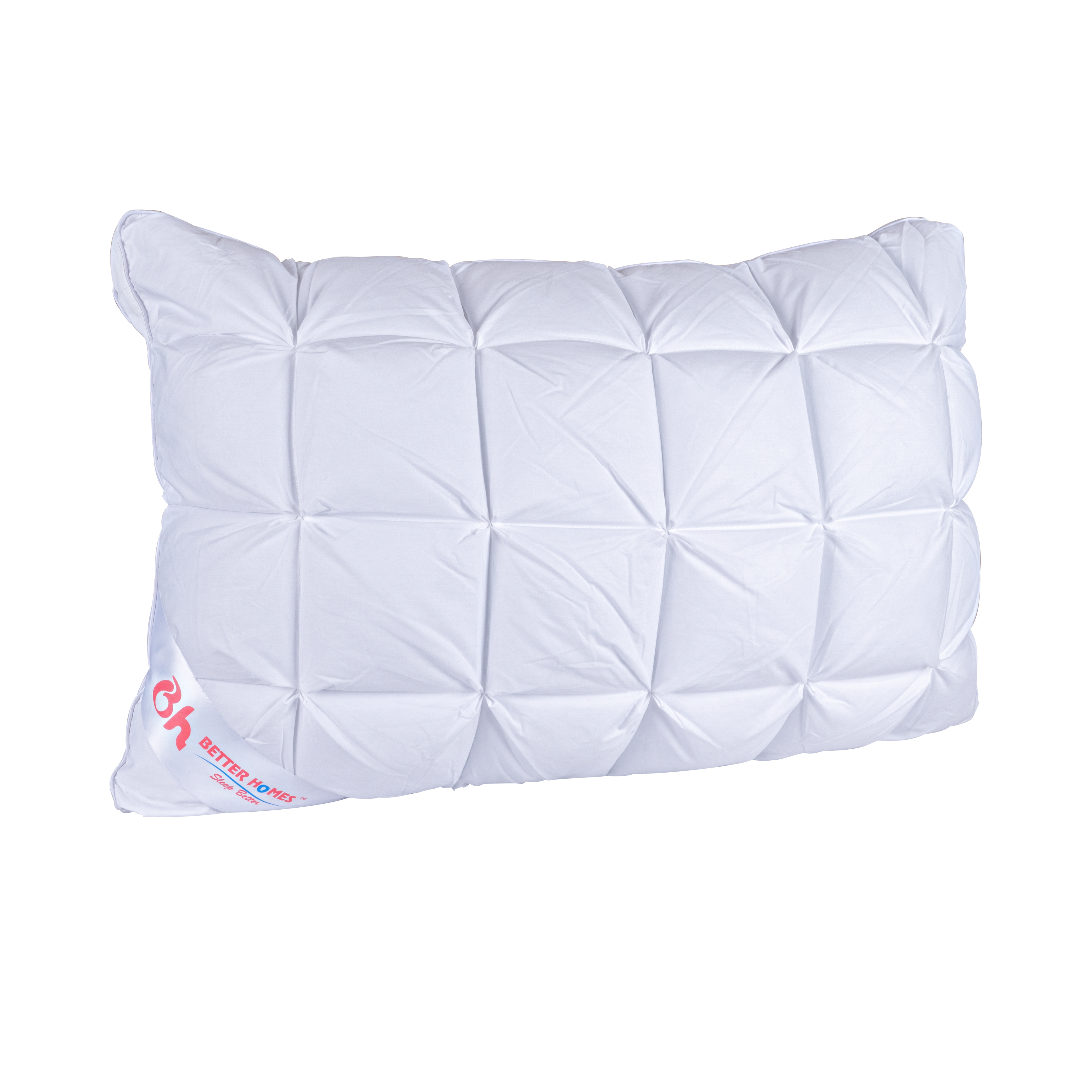 Better Homes Premium Microfiber Pillow – Big Size | Virgin Reliance Fiber Filled | Cross Stitch