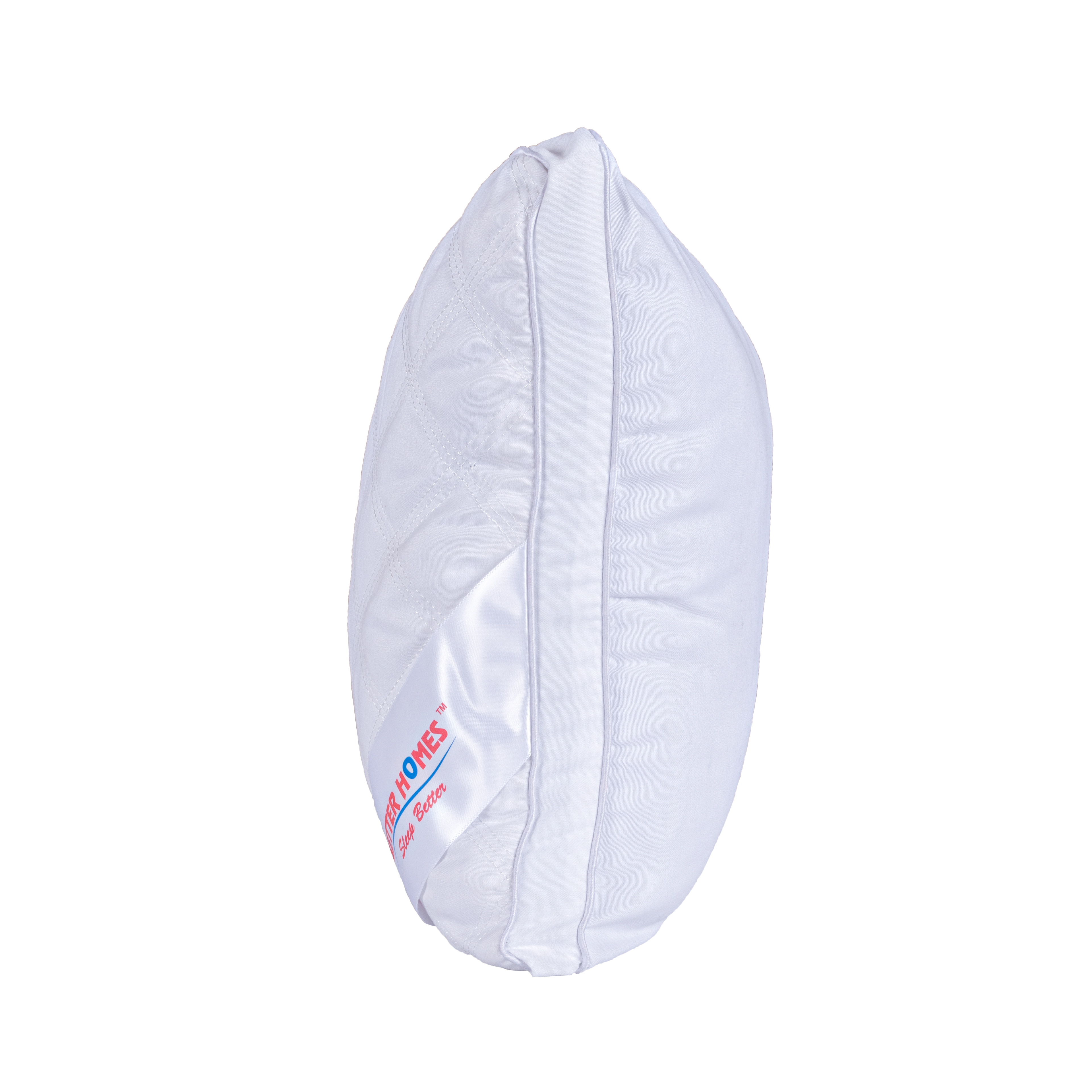 Better Homes Premium Microfiber Pillow – Medium Size | Virgin Reliance Fiber Filled | White Stitch