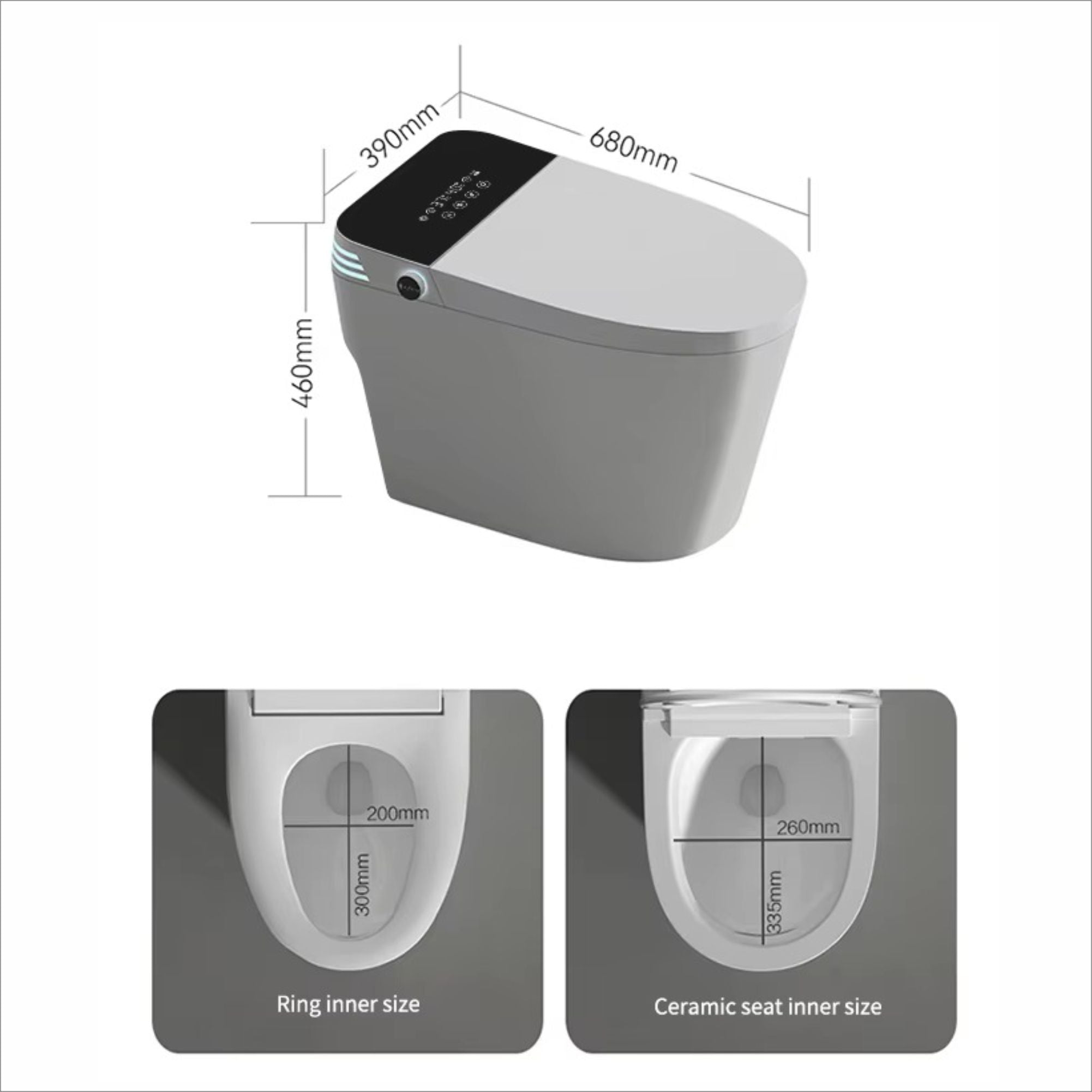 Better Homes Smart Intelligent Toilet with Remote