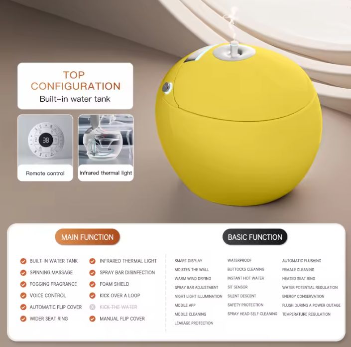 Remote operated Electric AI Toilet