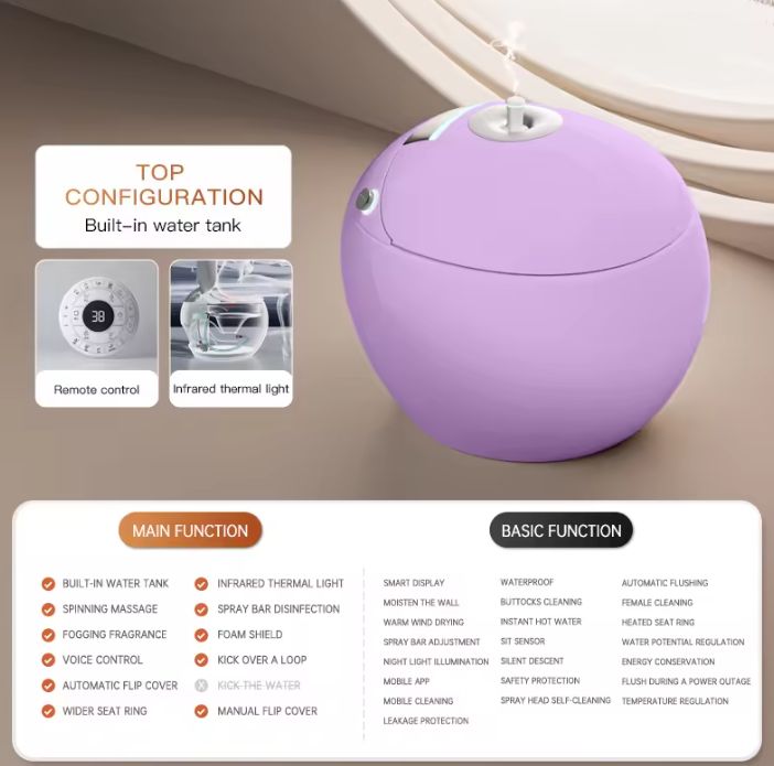 Remote operated Electric AI Toilet