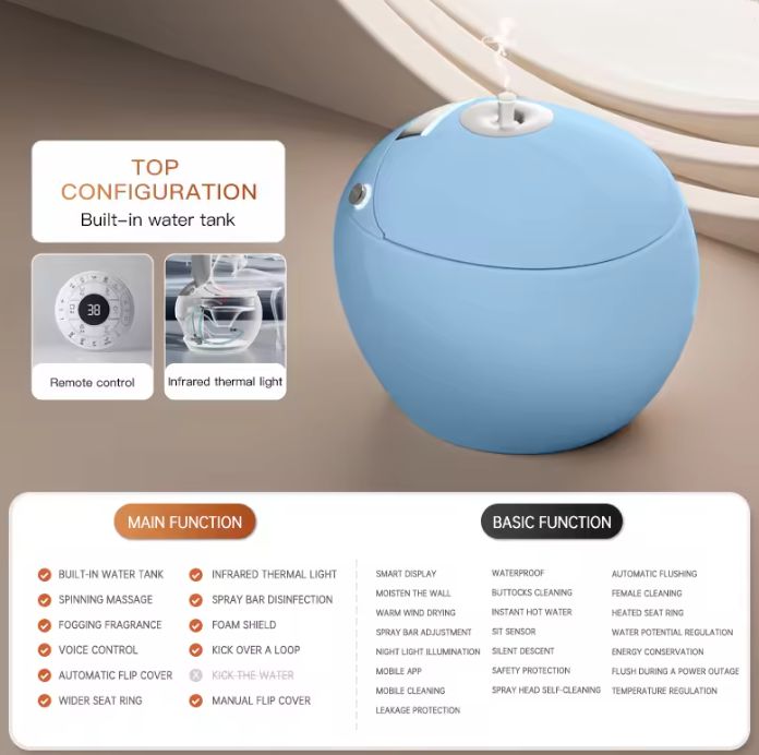 Remote operated Electric AI Toilet