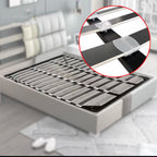 Premium Metal Bed Frame with Wooden Slats – King Size (180 x 200 cm)