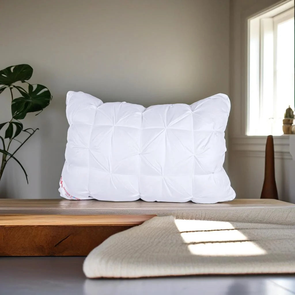 Better Homes Premium Microfiber Pillow – Big Size | Virgin Reliance Fiber Filled | Cross Stitch
