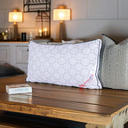 Better Homes Premium Microfiber Pillow – Medium Size | Virgin Reliance Fiber Filled | Circle Print